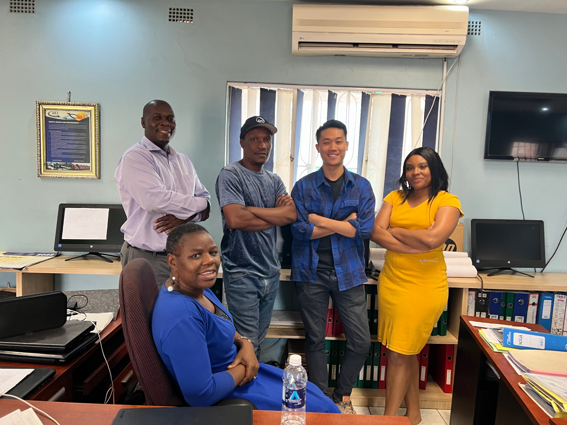 Karl Lee - Ajara Office Team - With the office team at Ajara Trucking Logistics headquarters.