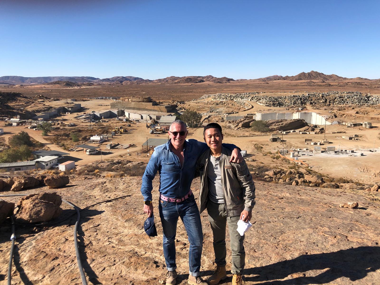 Karl Lee - Granite Quarry Visit - Overlooking operations at one of our granite quarry sites.